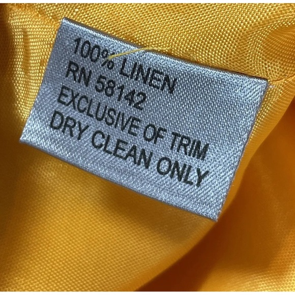 Muse Vintage linen Yellow Scalloped Edge Embroidered Floral
Pants 8 - Picture 6 of 8